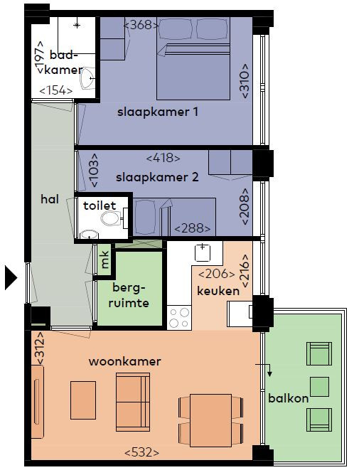 Appartement in Zwolle