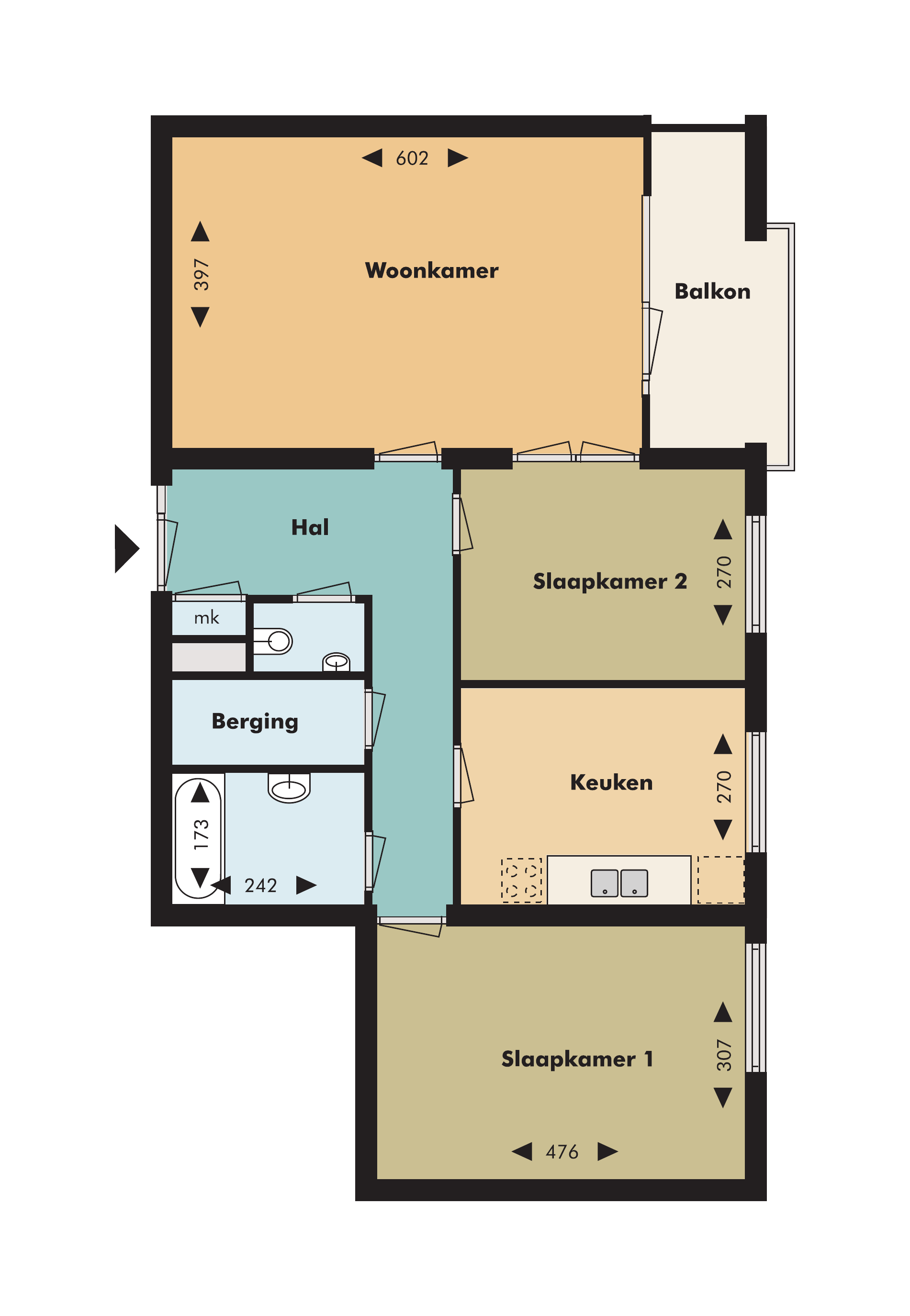 Appartement in Almere