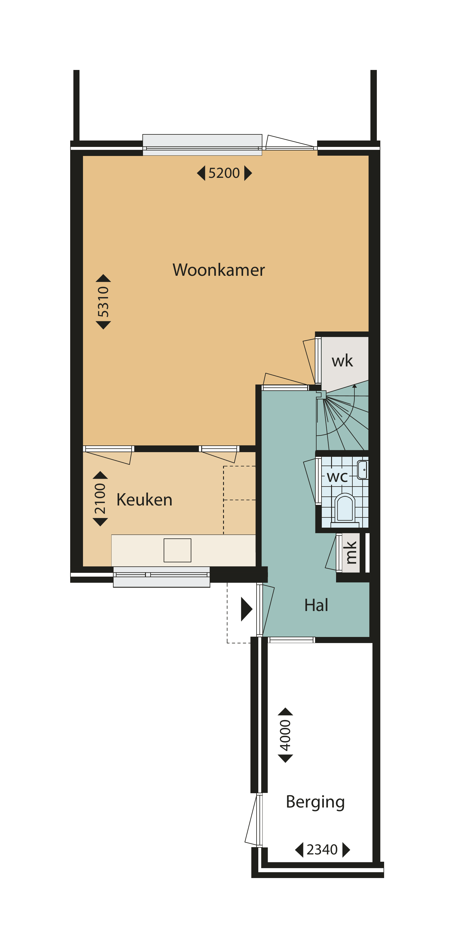 Woonhuis in Hillegom met 3 kamers